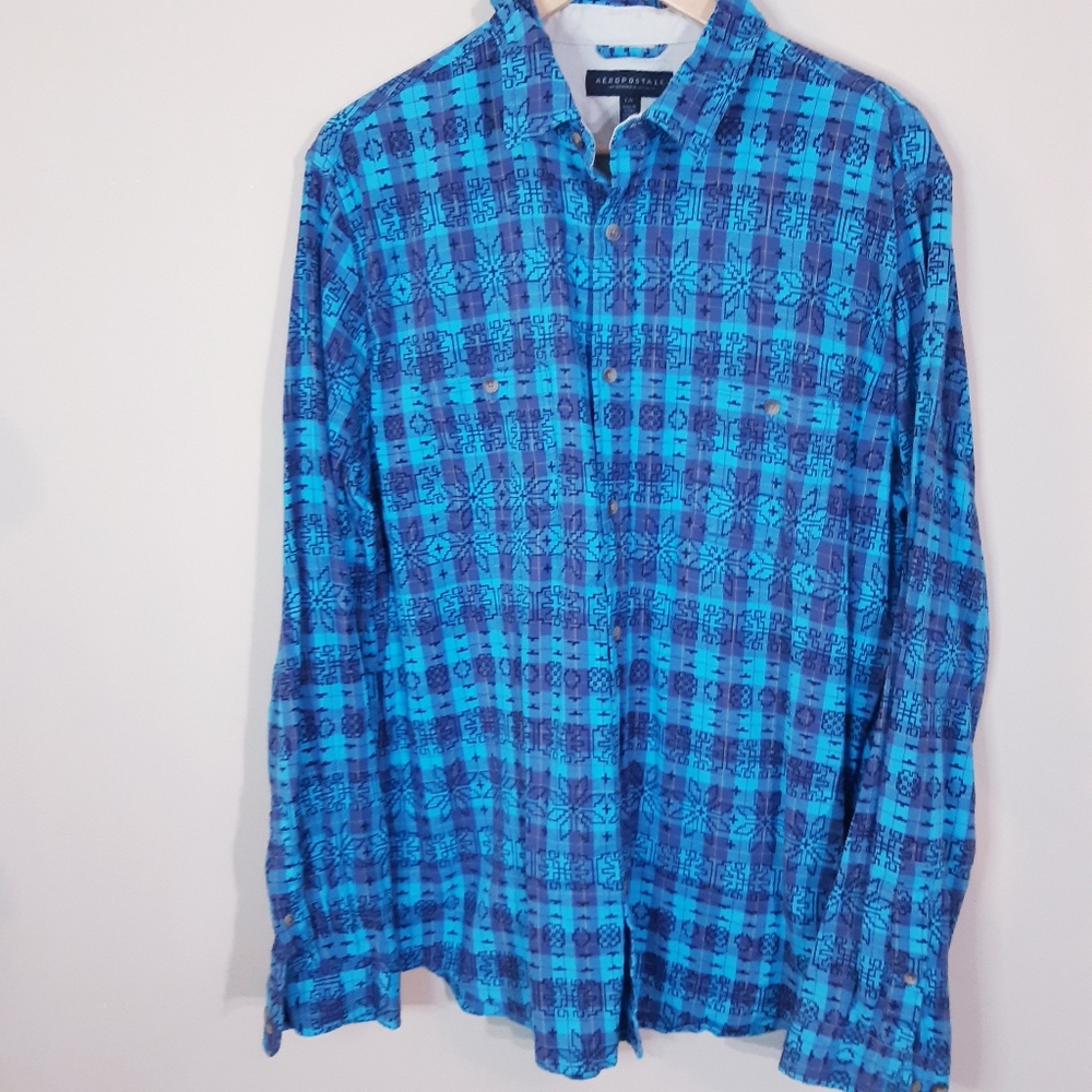 Aeropostale aztek long sleeve shirt